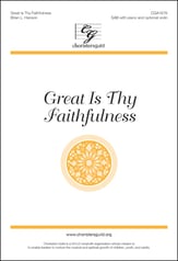 Great Is Thy Faithfulness SAB choral sheet music cover